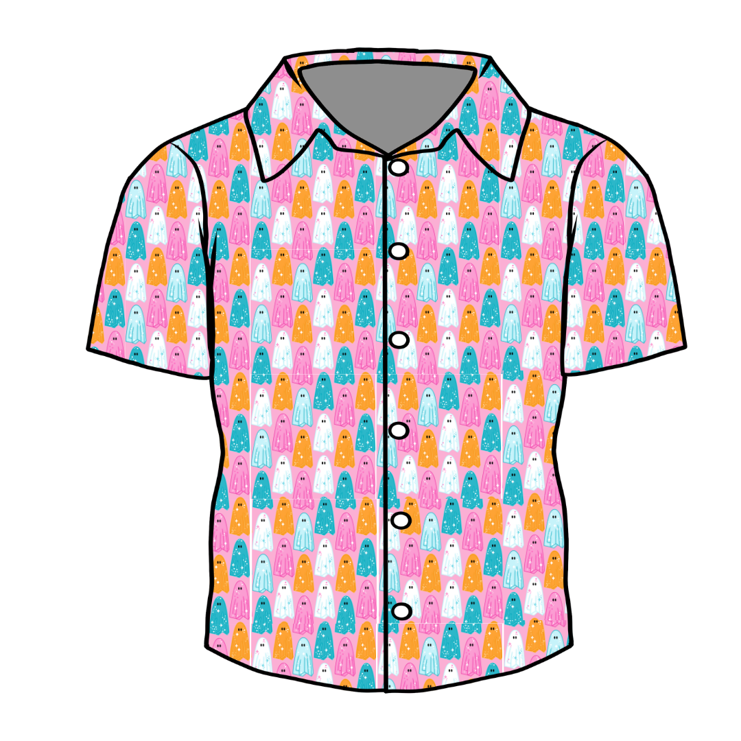 Lets Go Ghouls - Twilight Men's Button Down Bamboo - Pre Order