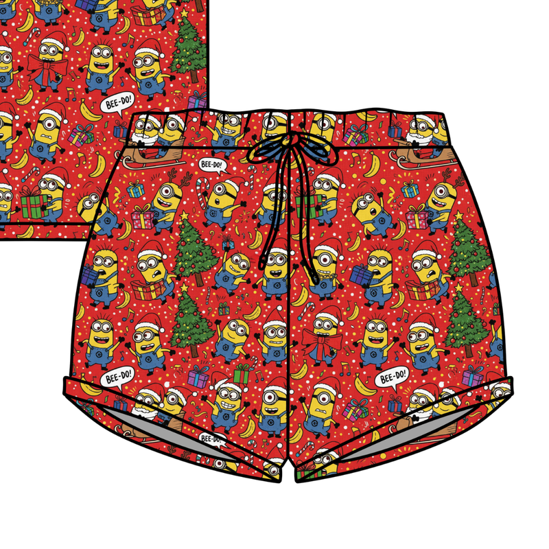 Holiday Shenanigans Jazzy Adult Shorts - Bamboo - Pre Order - Christmas Special