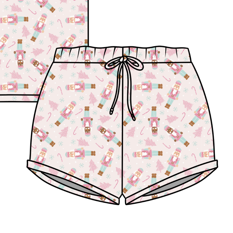 Sugarplum Jazzy Adult Shorts - Bamboo - Pre Order - Christmas Special