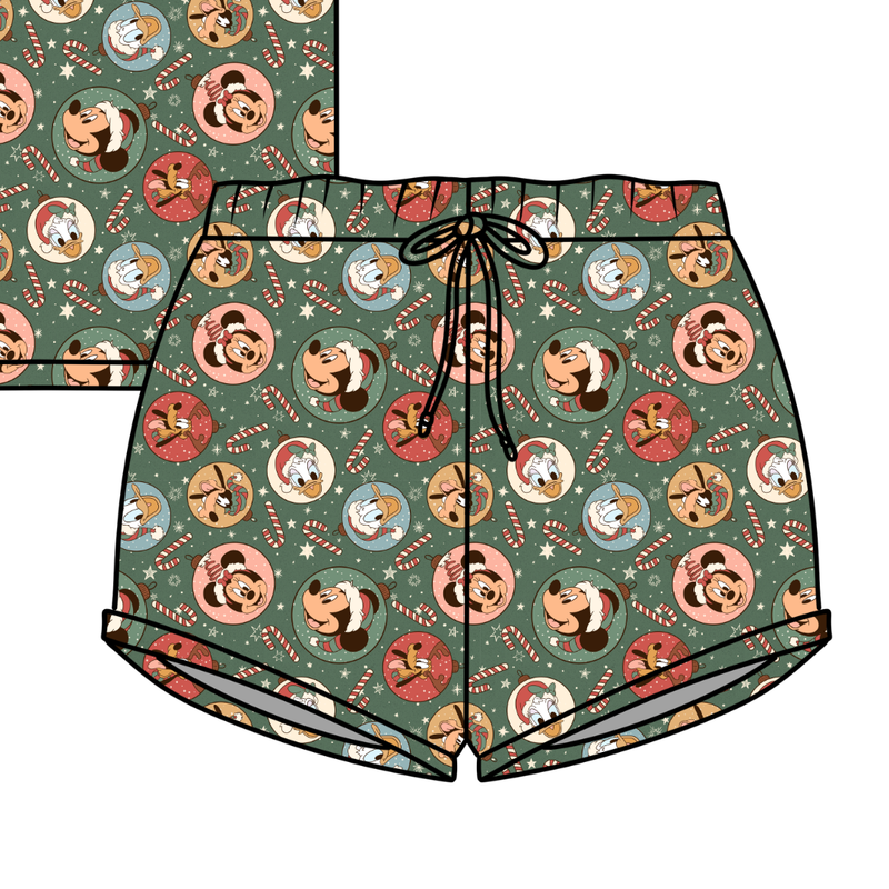 Main St Magic Jazzy Adult Shorts - Bamboo - Pre Order - Christmas Special