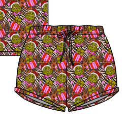 Pretty Mean Christmas Jazzy Adult Shorts - Bamboo - Pre Order - Christmas Special
