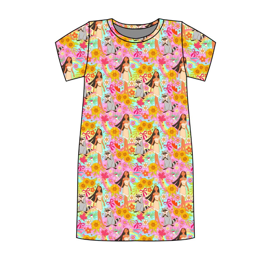 Wild & Free Poppy Oversized Sleep Shirt Bamboo - Pre Order