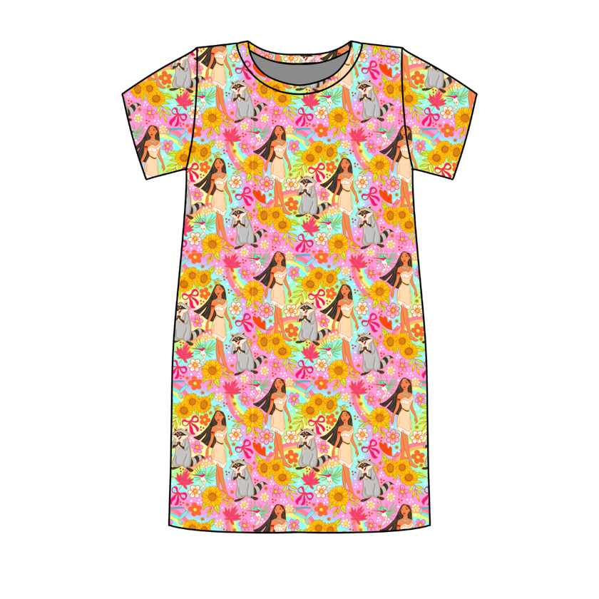 Wild & Free Poppy Oversized Sleep Shirt Bamboo - Pre Order