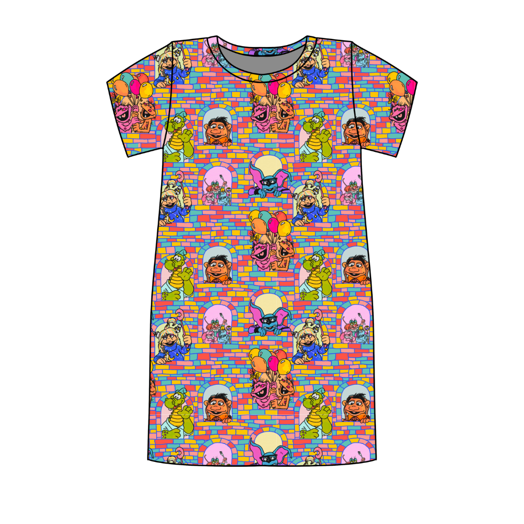 Sunny Side Friends Poppy Oversized Sleep Shirt Bamboo - Pre Order