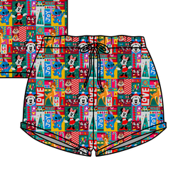 Jolly Patchwork Jazzy Adult Shorts - Bamboo - Pre Order - Christmas Special