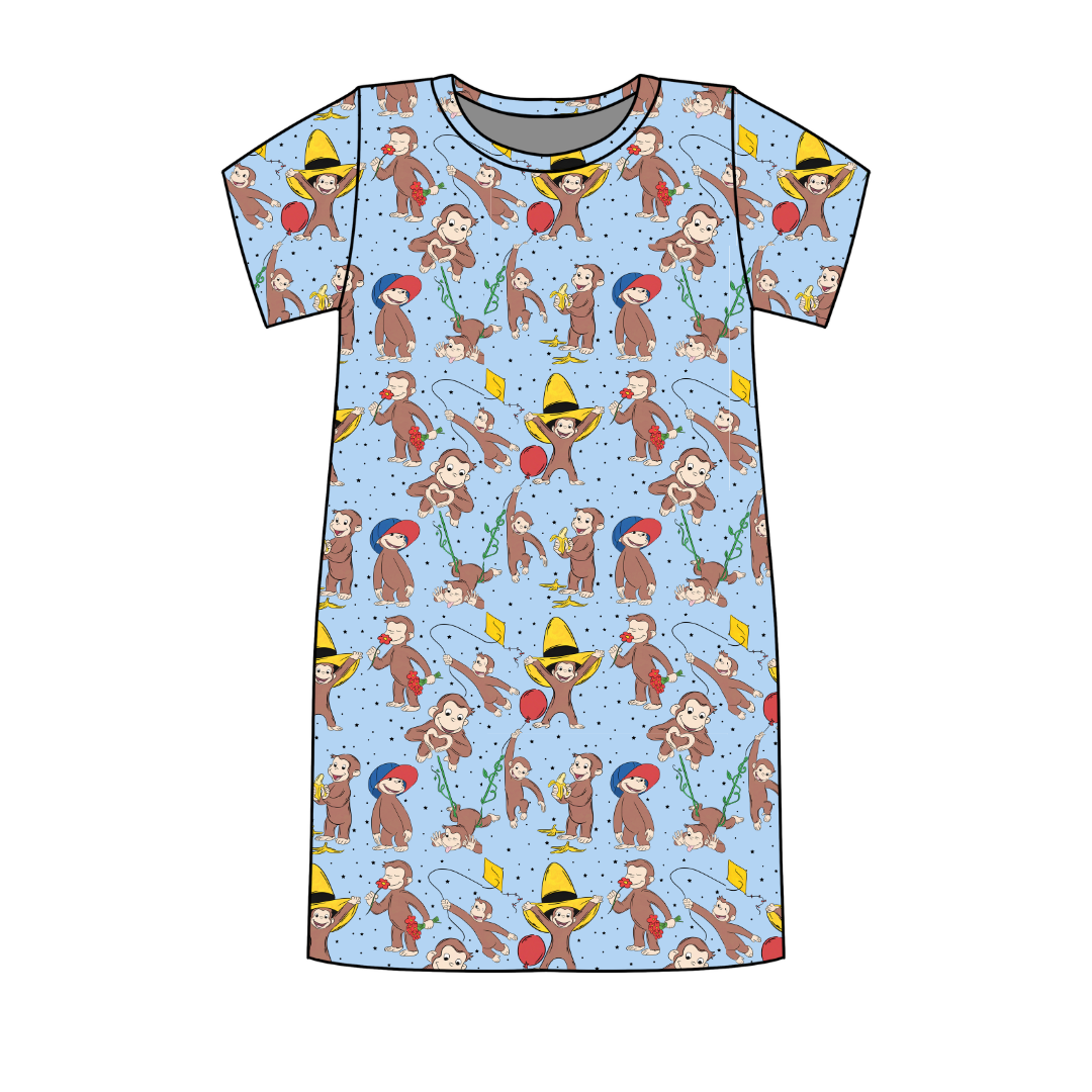 Curious Adventures Poppy Oversized Sleep Shirt Bamboo - Pre Order