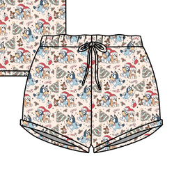 Heeler Holiday Jazzy Adult Shorts - Bamboo - Pre Order - Christmas Special