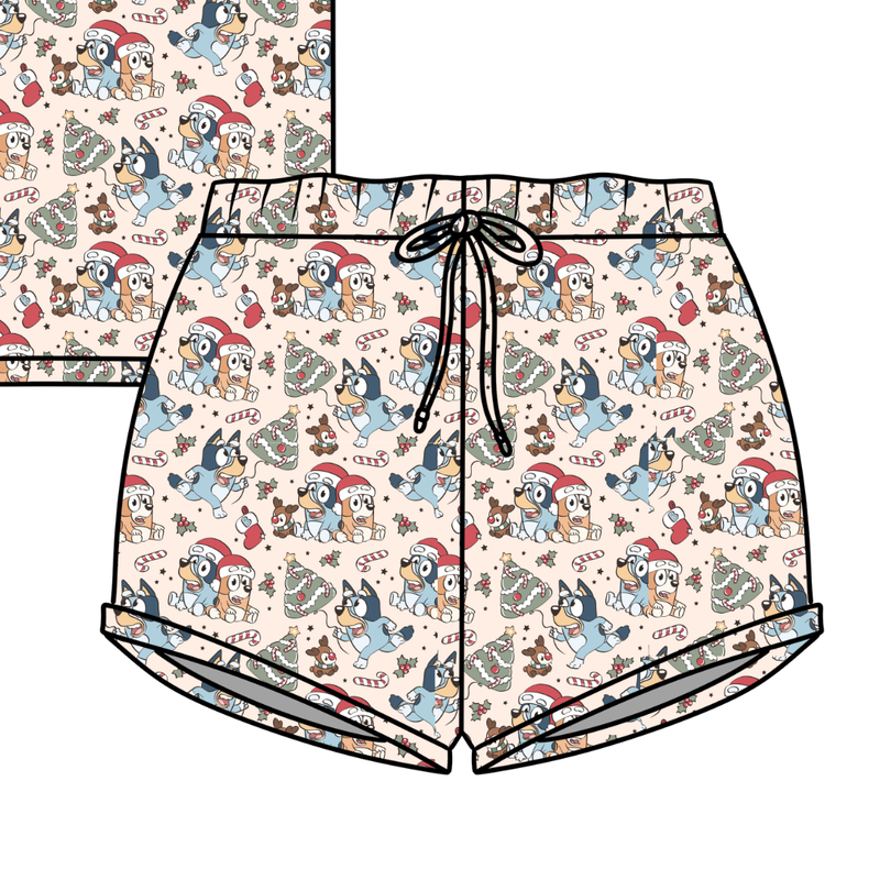Heeler Holiday Jazzy Adult Shorts - Bamboo - Pre Order - Christmas Special