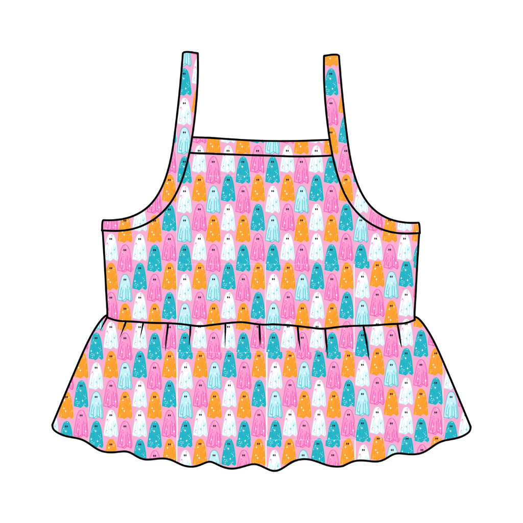 Lets Go Ghouls - Tootsie Peplum Tank Knit - PRE ORDER