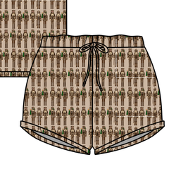 Camo Guard Jazzy Adult Shorts - Bamboo - Pre Order - Christmas Special