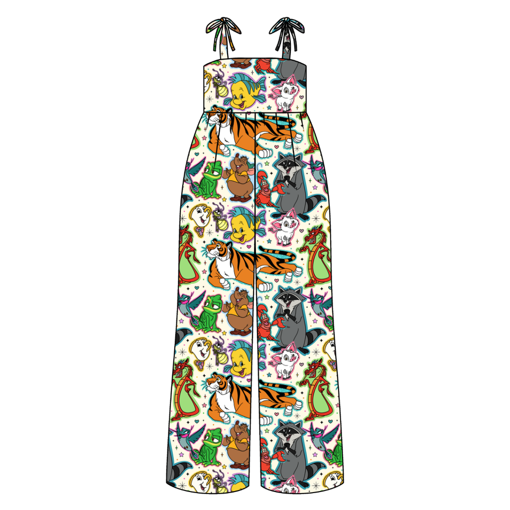 Storybook Squad Rene Adult Shoulder Tie Jumpsuit Bamboo - Pre Order