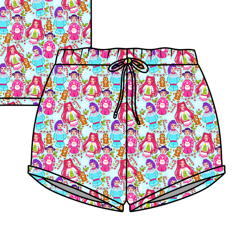 Holiday Pop Jazzy Adult Shorts - Bamboo - Pre Order - Christmas Special