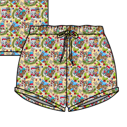 Paws & Claus Jazzy Adult Shorts - Bamboo - Pre Order - Christmas Special
