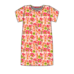 Baking Spirits Bright Poppy Women's Lounge Dress - Bamboo - Pre Order - Christmas Special