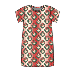 Candy Cane Lane Poppy Women's Lounge Dress - Bamboo - Pre Order - Christmas Special