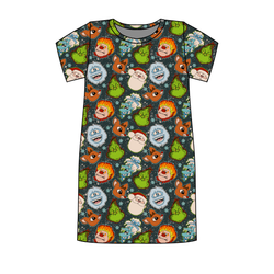 Classic Christmas Mischief Poppy Women's Lounge Dress - Bamboo - Pre Order - Christmas Special