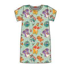Christmas at the Big House Poppy Women's Lounge Dress - Bamboo - Pre Order - Christmas Special