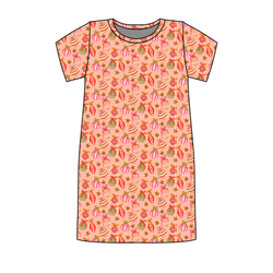 Bubblegum Bells Poppy Women's Lounge Dress - Bamboo - Pre Order - Christmas Special
