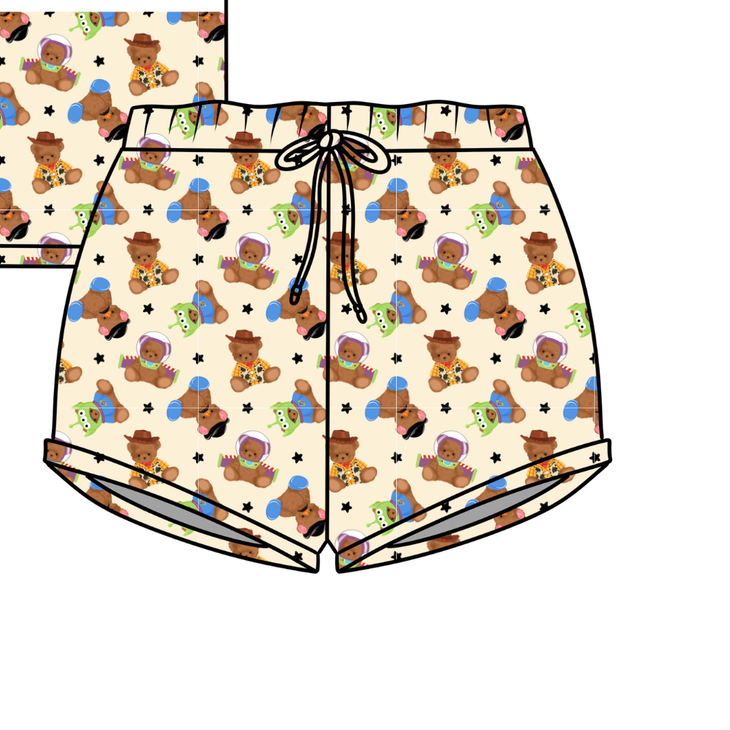 Toy Box Besties Jazzy Adult Pajama Bamboo Shorts - Pre Order