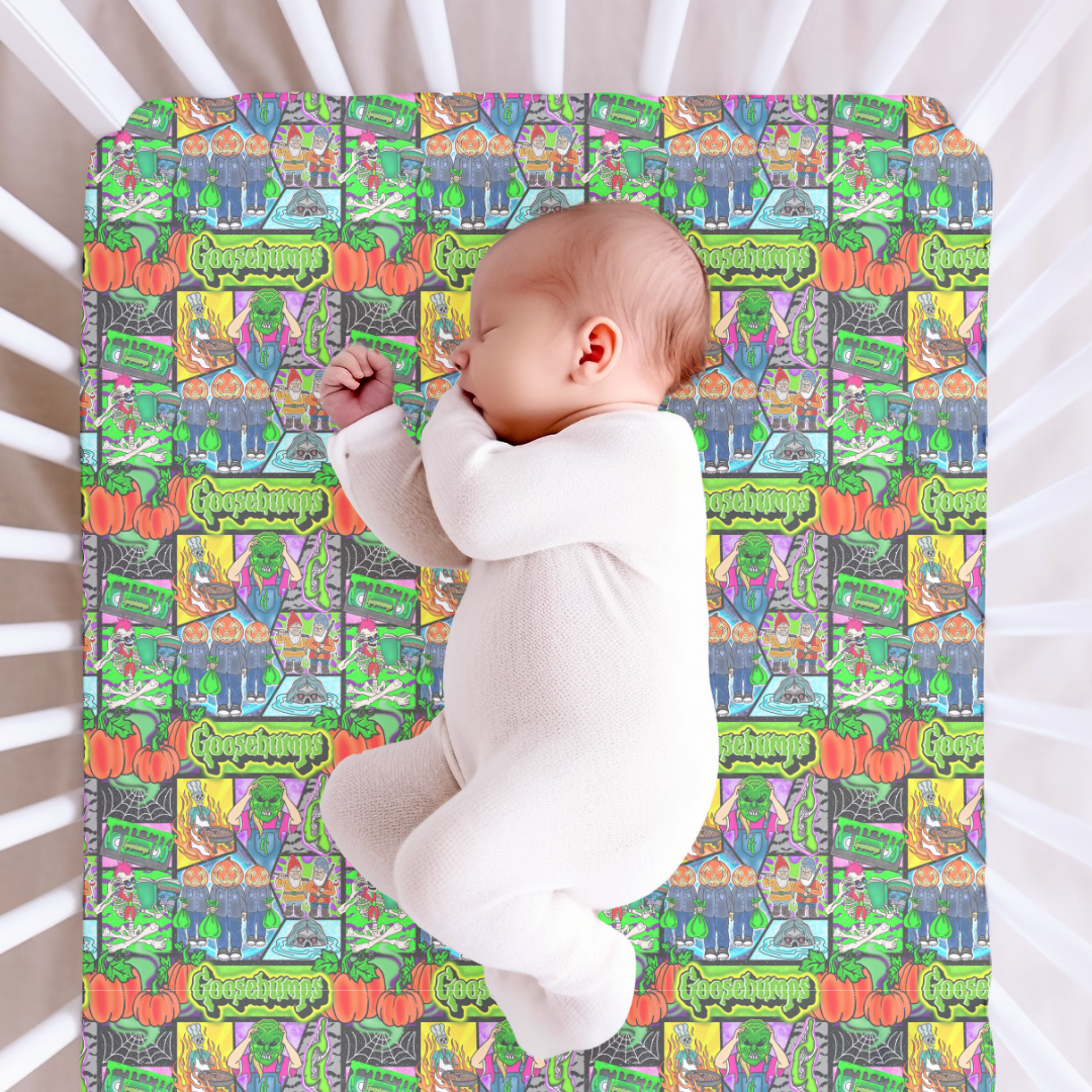 Bedtime Spooks Fitted Sheet Bamboo - PRE ORDER