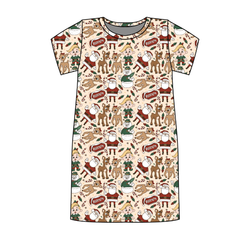 Red Nose Poppy Women's Lounge Dress - Bamboo - Pre Order - Christmas Special