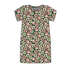 Christmas Cookies Poppy Women's Lounge Dress - Bamboo - Pre Order - Christmas Special