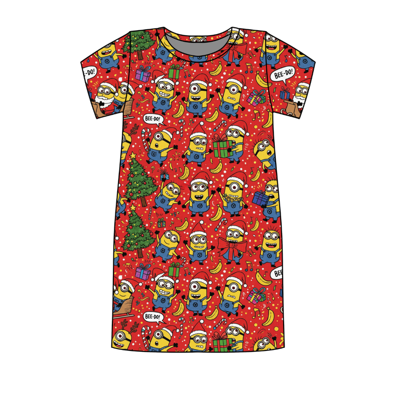 Holiday Shenanigans Poppy Women's Lounge Dress - Bamboo - Pre Order - Christmas Special