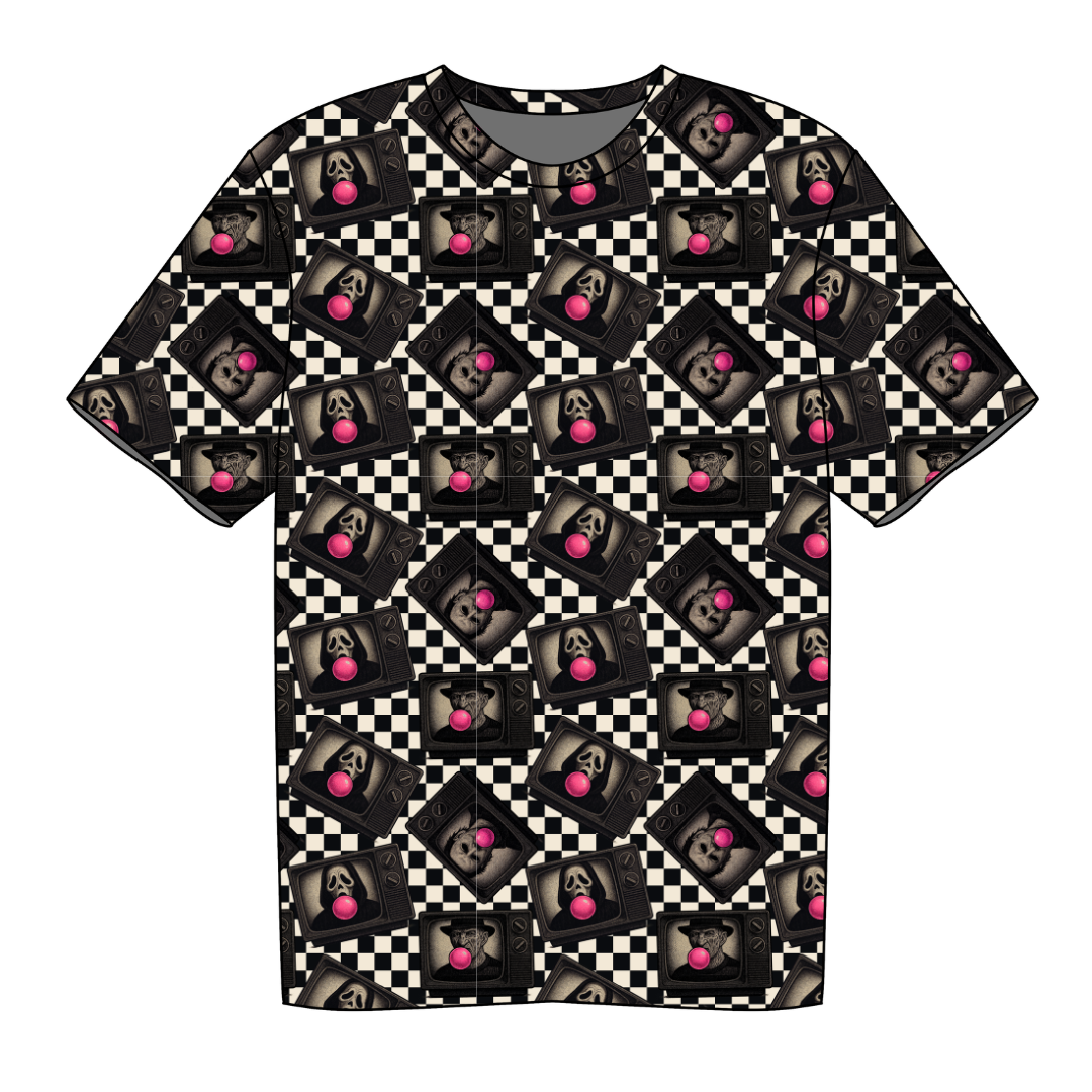 Bubblegum Fright Night - Moss Short Sleeve Bamboo Shirt - PRE ORDER