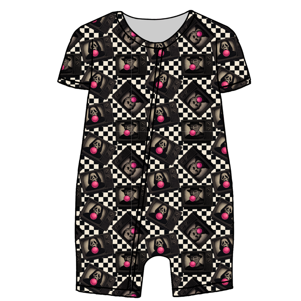 Bubblegum Fright Night Bliss Short Sleeve Zippy Bamboo - PRE ORDER