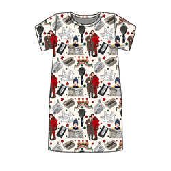 Alone at Home Poppy Women's Lounge Dress - Bamboo - Pre Order - Christmas Special