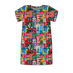 Jolly Patchwork Poppy Women's Lounge Dress - Bamboo - Pre Order - Christmas Special