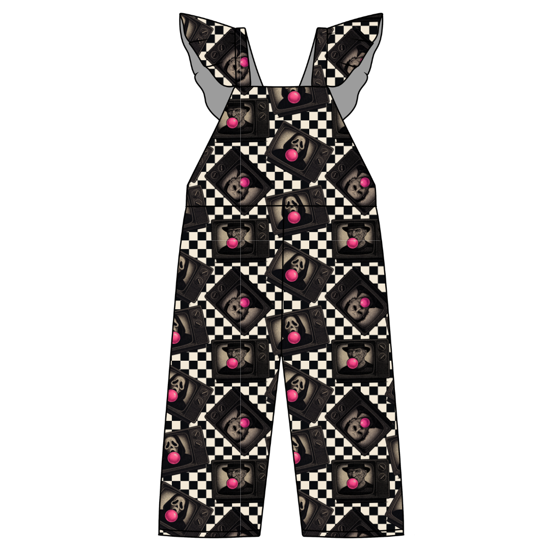 Bubblegum Fright Night - Daisy Girl's Flutter Jumpsuit Knit - PRE ORDER
