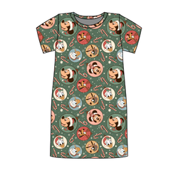 Main St Magic Poppy Women's Lounge Dress - Bamboo - Pre Order - Christmas Special