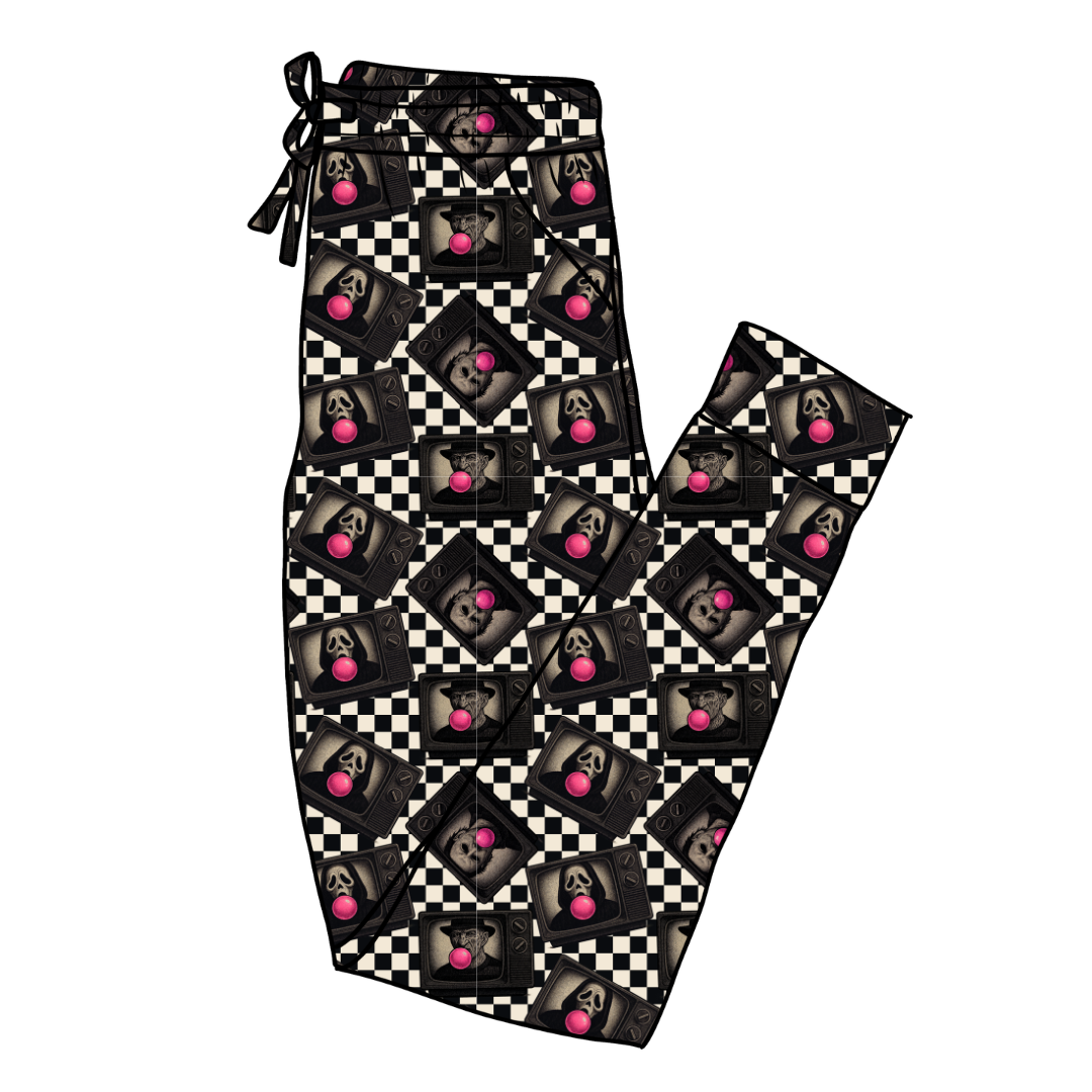 Bubblegum Fright Night Daze Adult Bamboo Joggers - Pre Order