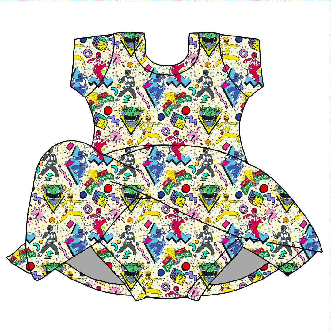 Rangers Chic Short sleeve Skirted Leotard Knit - PRE ORDER