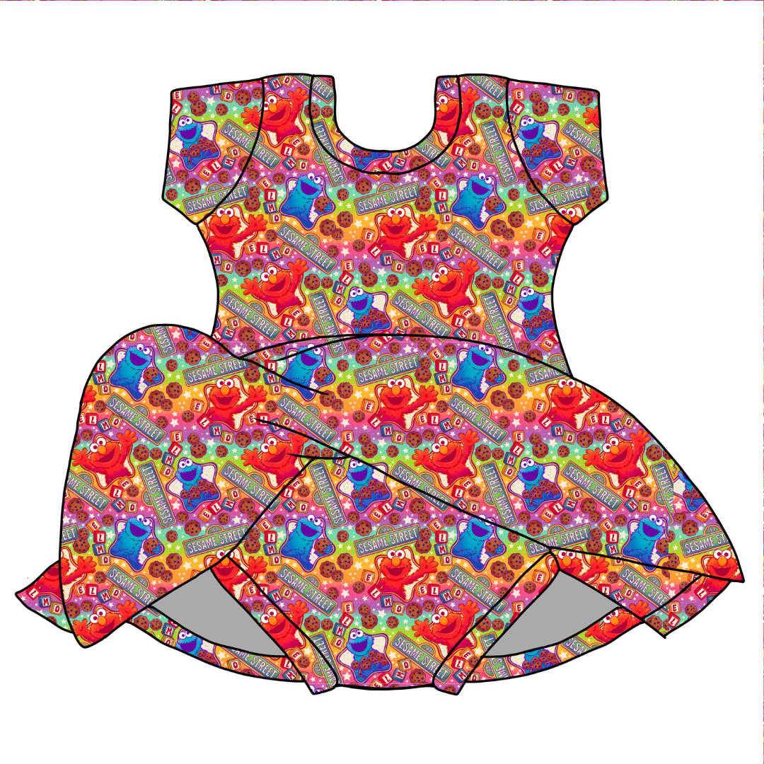 Sunny Days Chic Short sleeve Skirted Leotard Knit - PRE ORDER