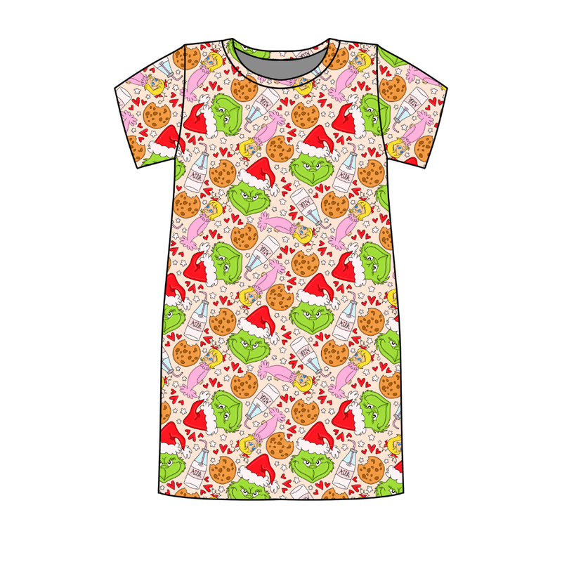 Heart of Whoo Ville Poppy Women's Lounge Dress - Bamboo - Pre Order - Christmas Special