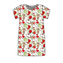 Mistle Toe & Mischief Poppy Women's Lounge Dress - Bamboo - Pre Order - Christmas Special
