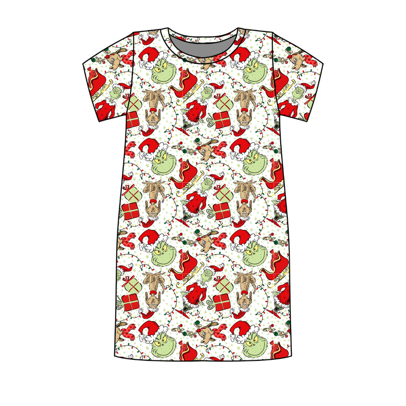 Mistle Toe & Mischief Poppy Women's Lounge Dress - Bamboo - Pre Order - Christmas Special