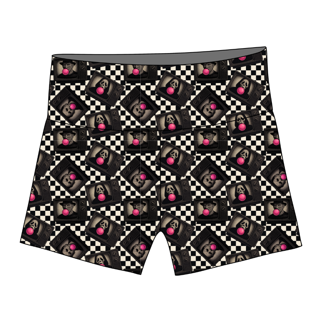 Bubblegum Fright Night - Nola Biker Shorts Knit - PRE ORDER