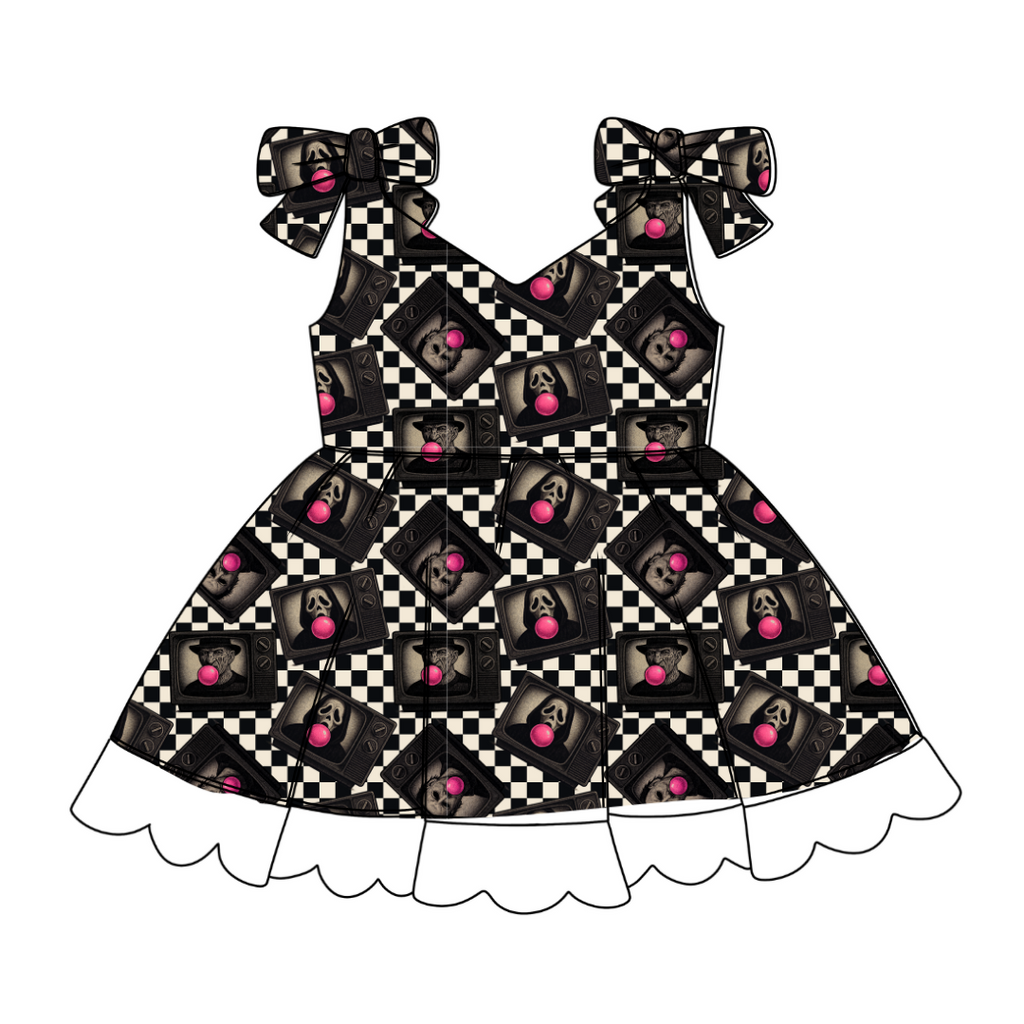 Bubblegum Fright Night - Zoe Twirl Party Dress - PRE ORDER
