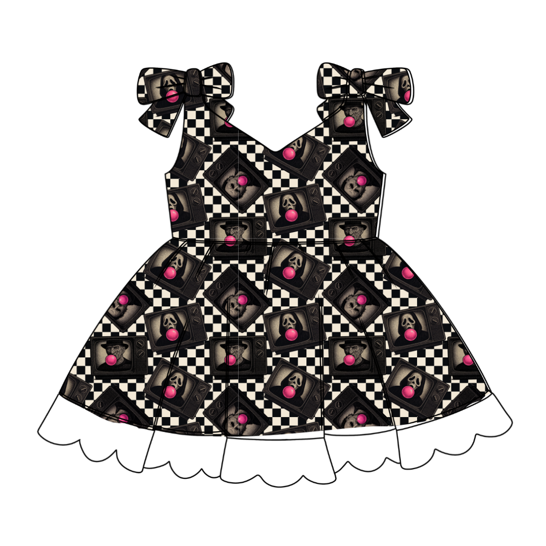 Bubblegum Fright Night - Zoe Twirl Party Dress - PRE ORDER