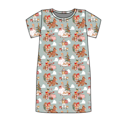 Christmas Toy Box Poppy Women's Lounge Dress - Bamboo - Pre Order - Christmas Special