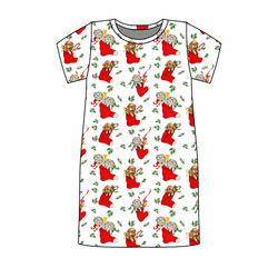 Under the Tree Poppy Women's Lounge Dress - Bamboo - Pre Order - Christmas Special
