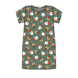Sleigh Bell Dreams Poppy Women's Lounge Dress - Bamboo - Pre Order - Christmas Special