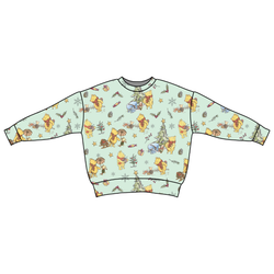 Woodland Christmas Wishes Zayn Oversized Top - Bamboo - Pre Order - Christmas Special