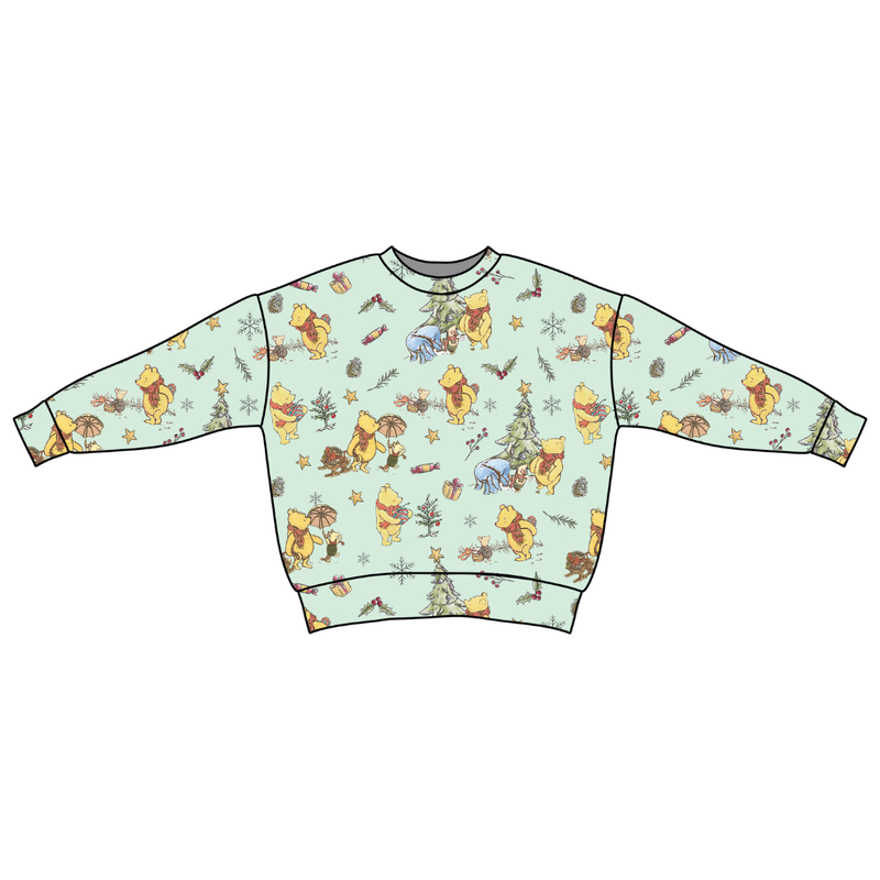 Woodland Christmas Wishes Zayn Oversized Top - Bamboo - Pre Order - Christmas Special