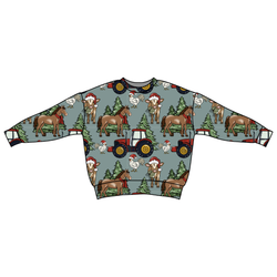 Farmhouse Christmas Zayn Oversized Top - Bamboo - Pre Order - Christmas Special
