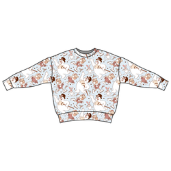 Jolly Snowman - Blue Zayn Oversized Top - Bamboo - Pre Order - Christmas Special