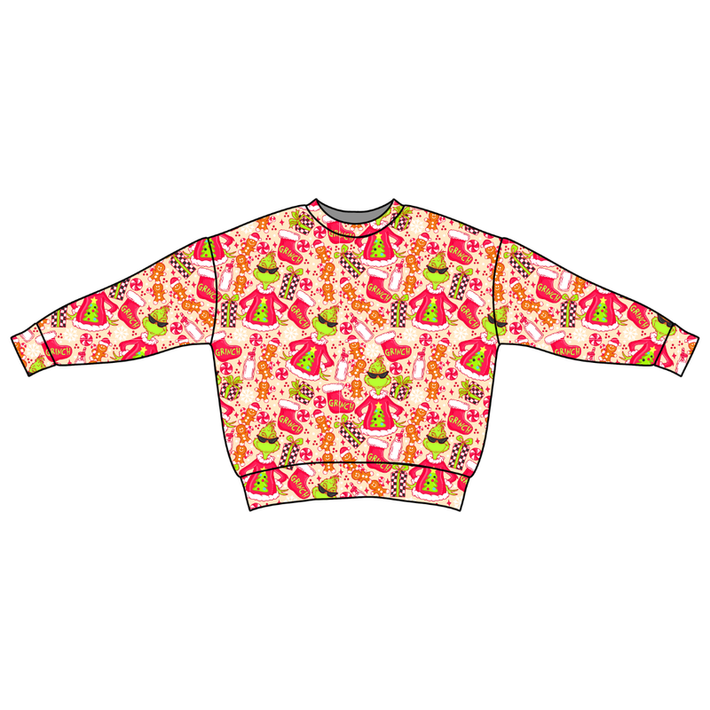 Baking Spirits Bright Zayn Oversized Top - Bamboo - Pre Order - Christmas Special